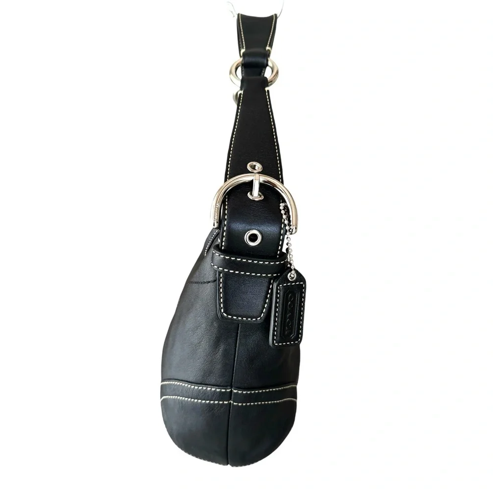 🆕 Coach Vintage Soho Leather Shoulder Bag Black